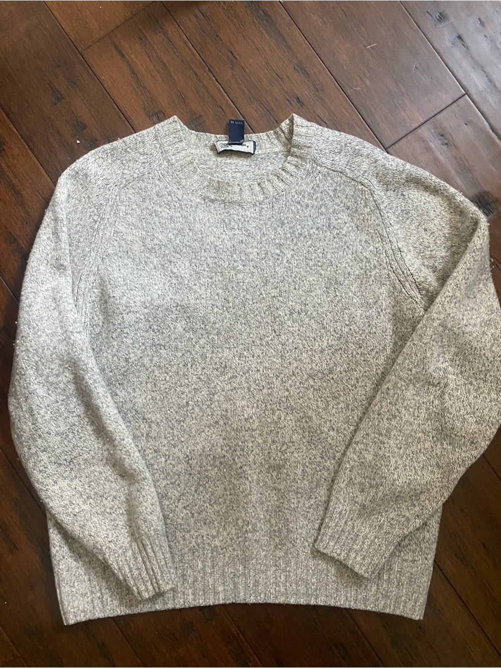 Blumarine Men's Crewneck Sweater in Heather Beige-Gray